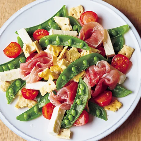 スナップエンドウとトマトのツナサラダヤオコーレシピ by Cooking Support