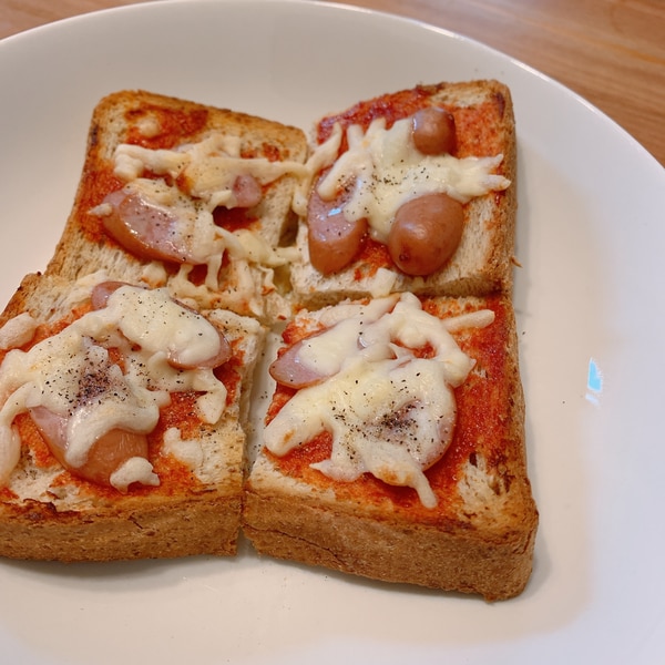 子供大好き☆簡単ピザトースト