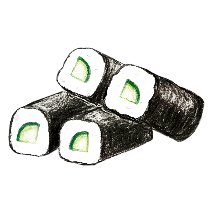 海苔巻きのイラスト -raddieyの作品一覧