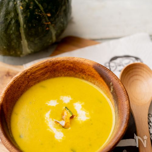 牛乳なしで作るかぼちゃのポタージュスープようでん