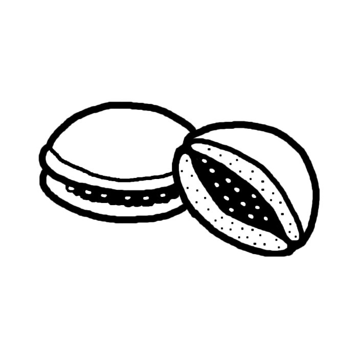 どら焼き：イラスト無料