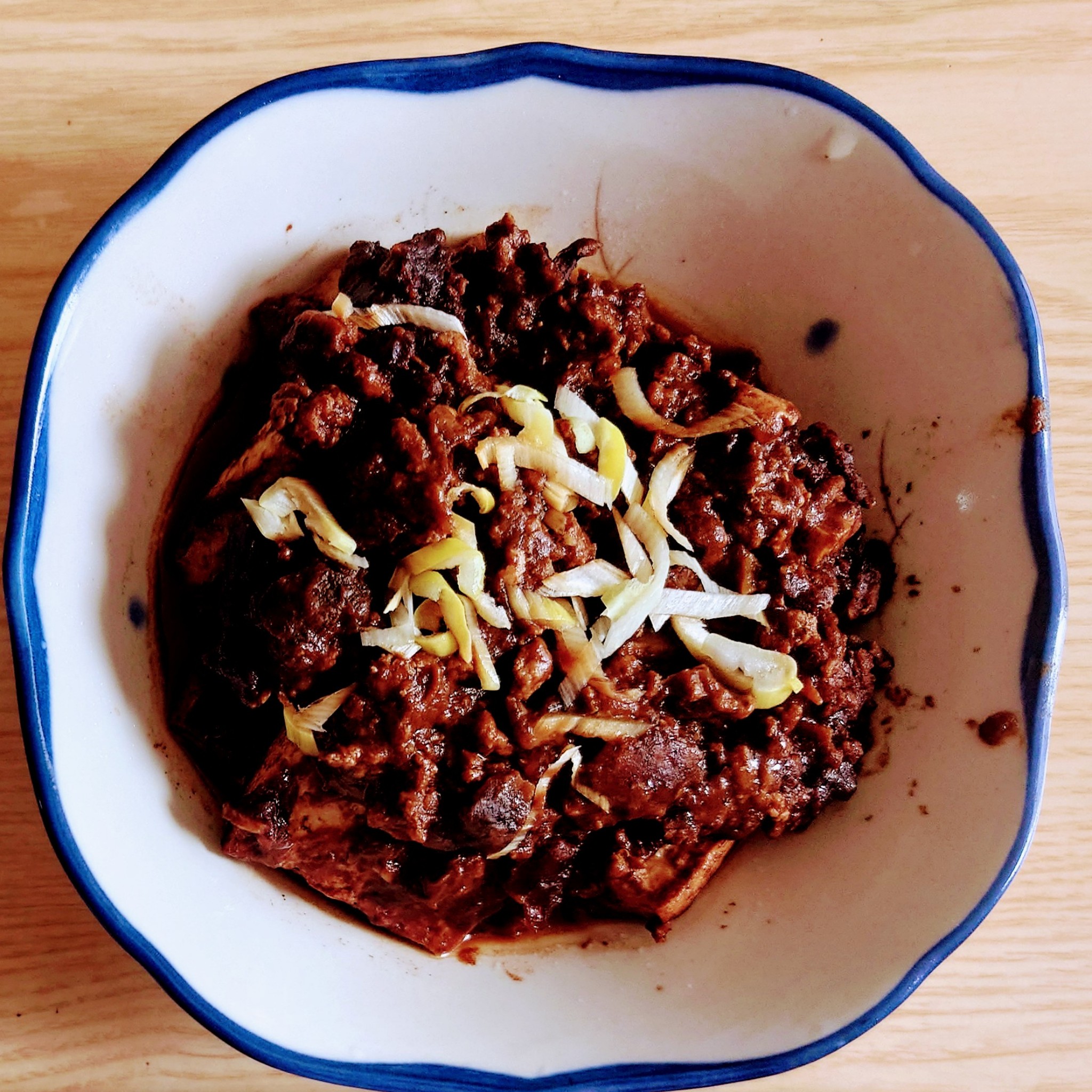 鍋美人焼き豆腐のねぎソースかけ