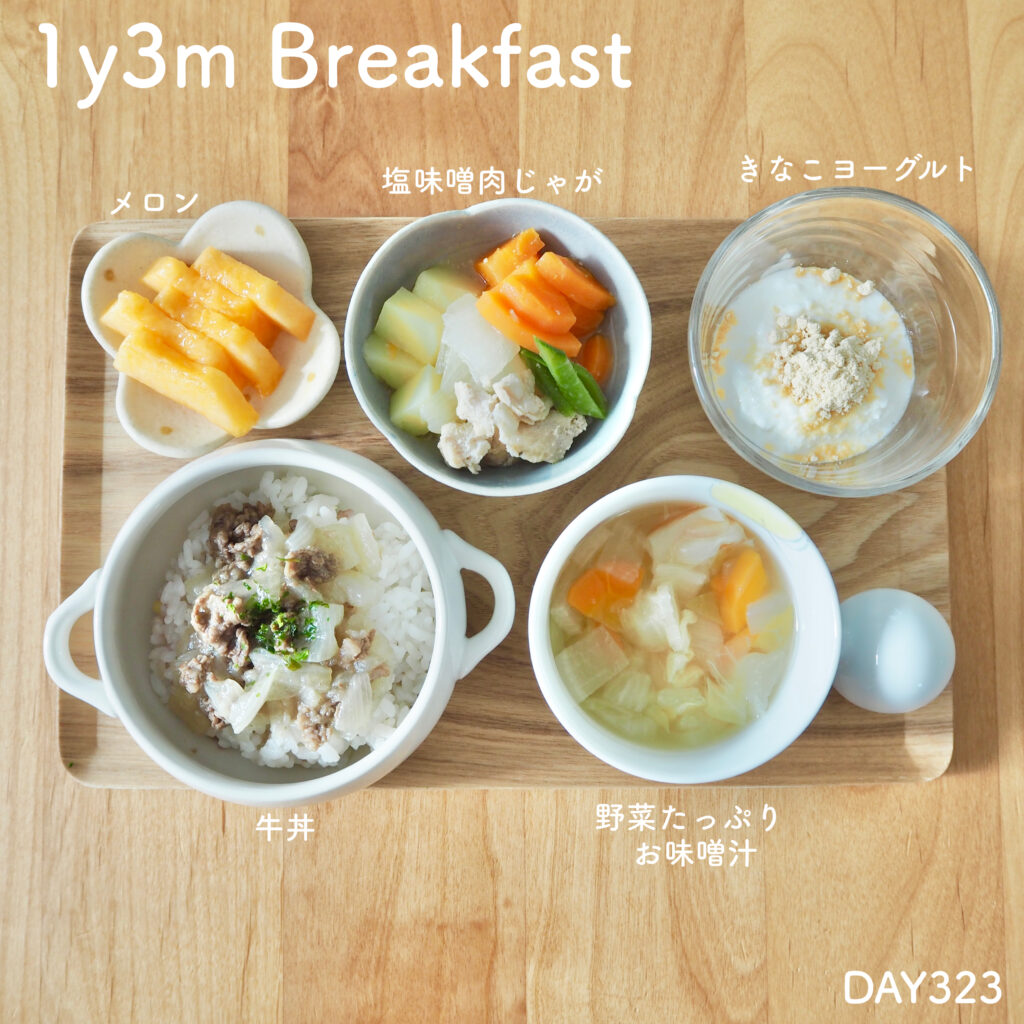 𝕄𝕀𝕂𝔸┋𝔸𝕂𝕀ℙ𝕌 𝔾𝕆ℍ𝔸ℕ 𓂃 𓈒𓏸 幼稚園弁当・幼児食・キャラ弁. 3歳6か月幼児食𓌉◯𓇋 ②lunch ꪑꫀꪀꪊ ・バイキンマンおにぎり ・牛丼の具 ・レンチン野菜 家族で大好きな @yoshinoya_co_jp さんの牛丼の具🐄 牛皿ファミリーパックを買っておうち吉野家を