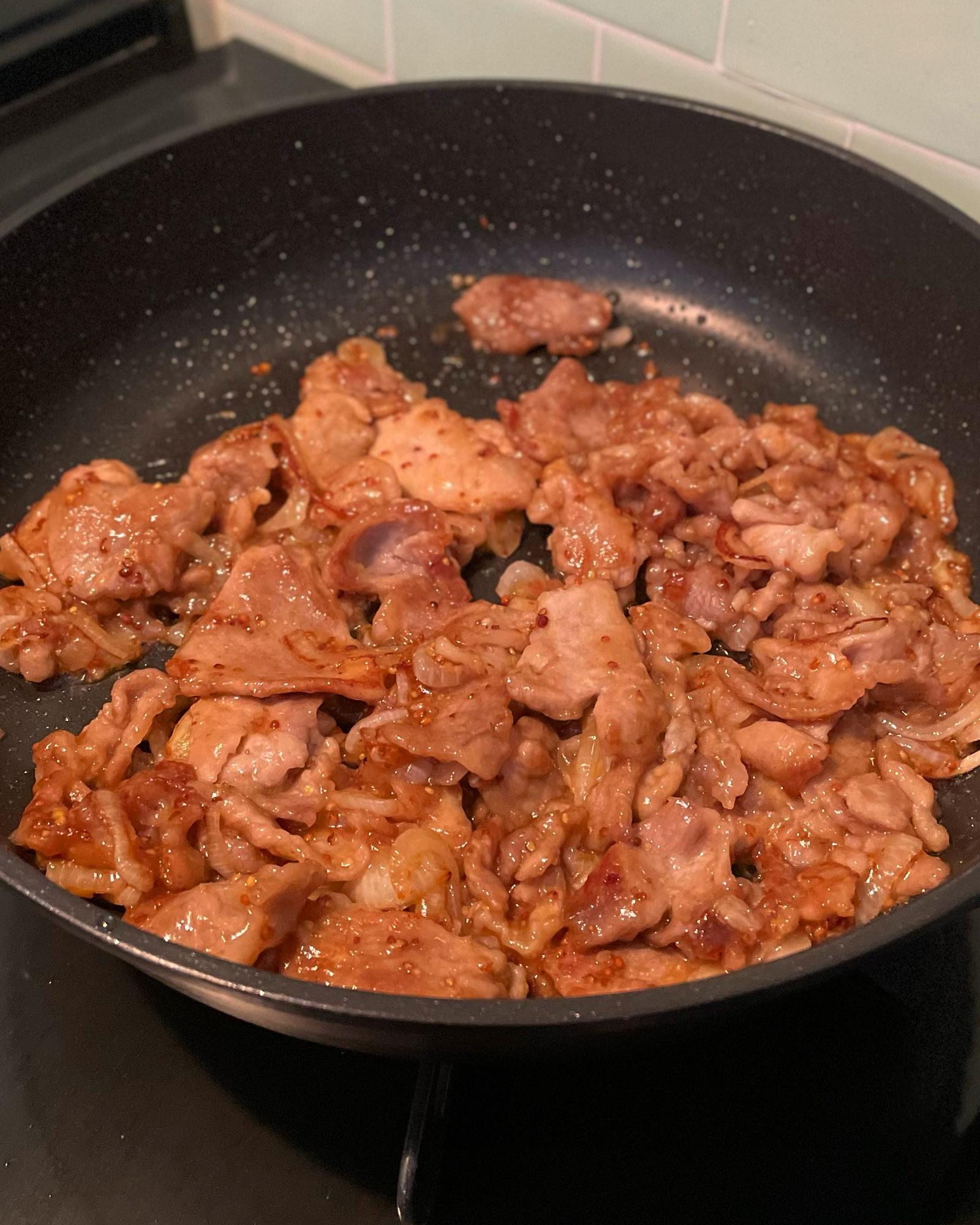 豚ロース肉のハニーマスタードソテ