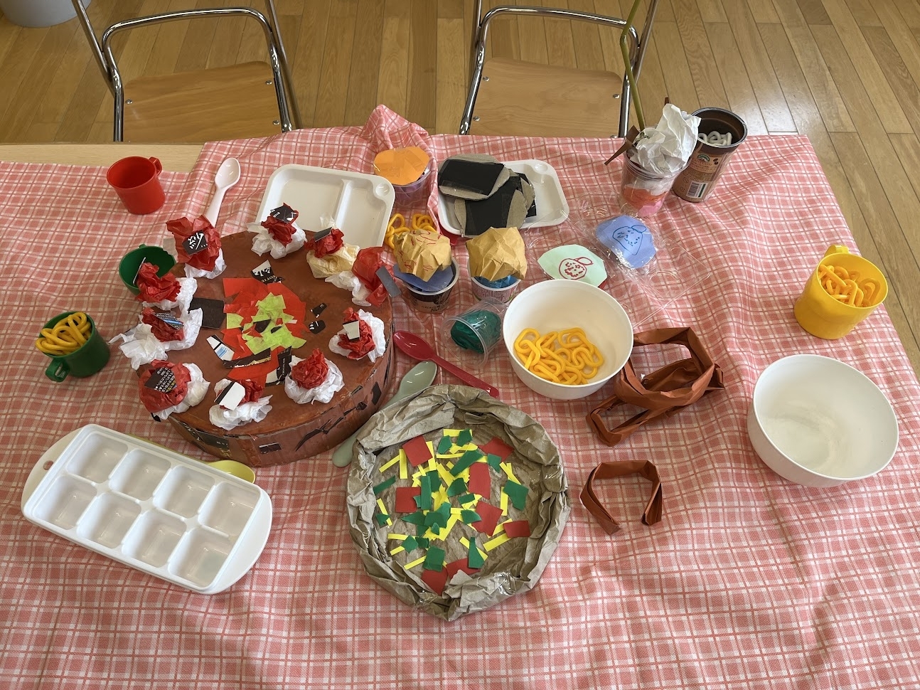 レストランごっこ✨あさひがおか保育園、保育日誌っ