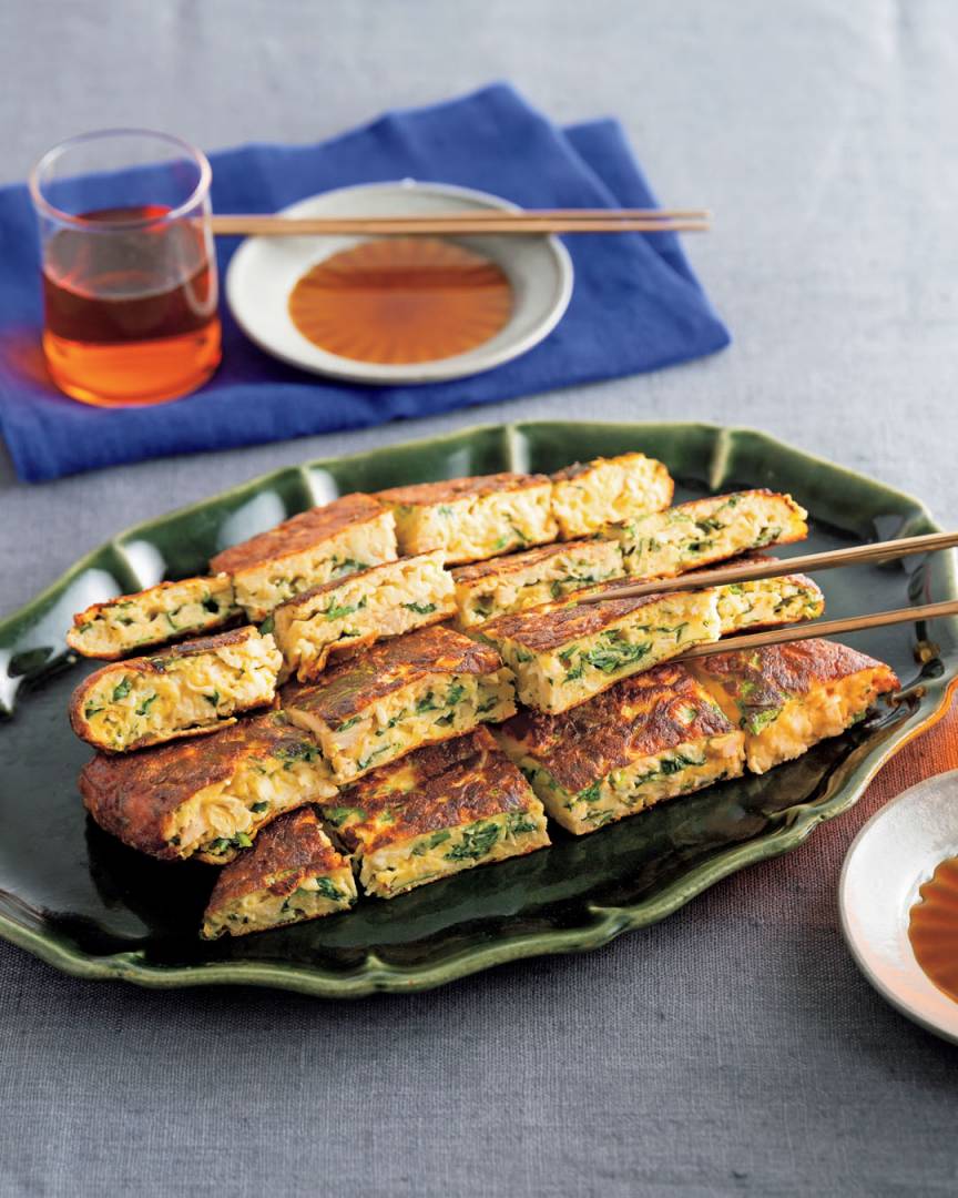 切り干し大根のパリパリチーズチヂミ