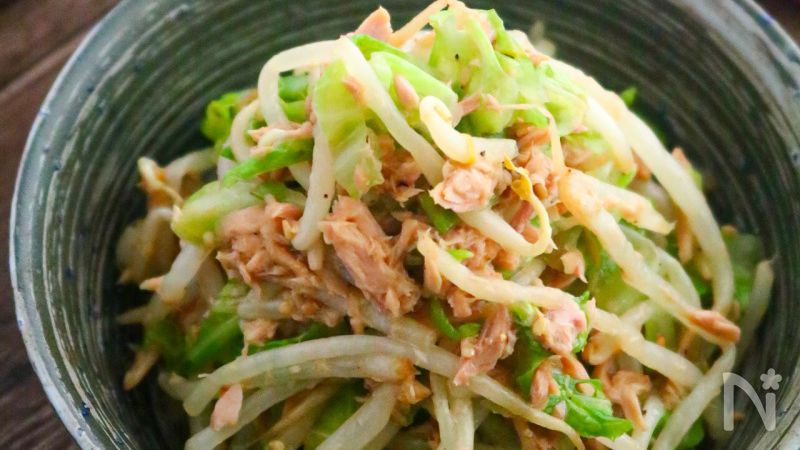 常備素材で簡単すぐでき副菜レシピ キャベツ・もやし・ツナキッコーマンホームクッキング