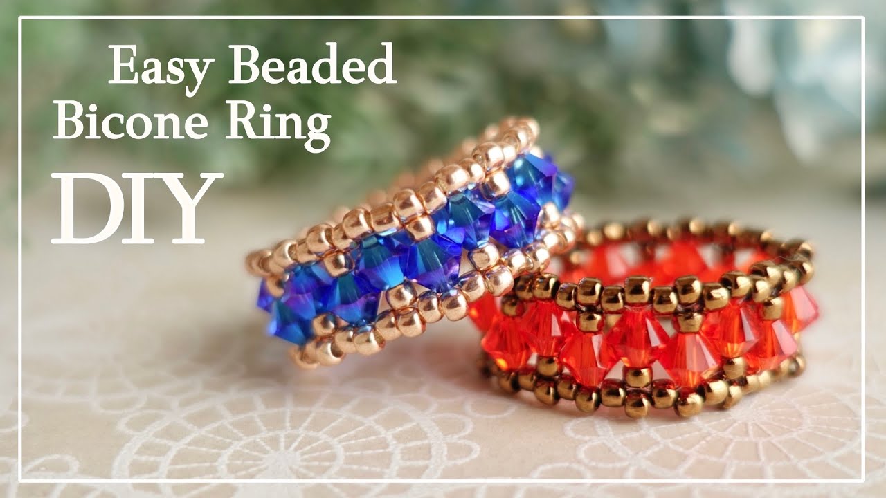 ビジューがエレガント！お花のビーズリングの作り方作り方・レシピMeTAS＋ ミタス 『ハンドメイドのある暮らし』