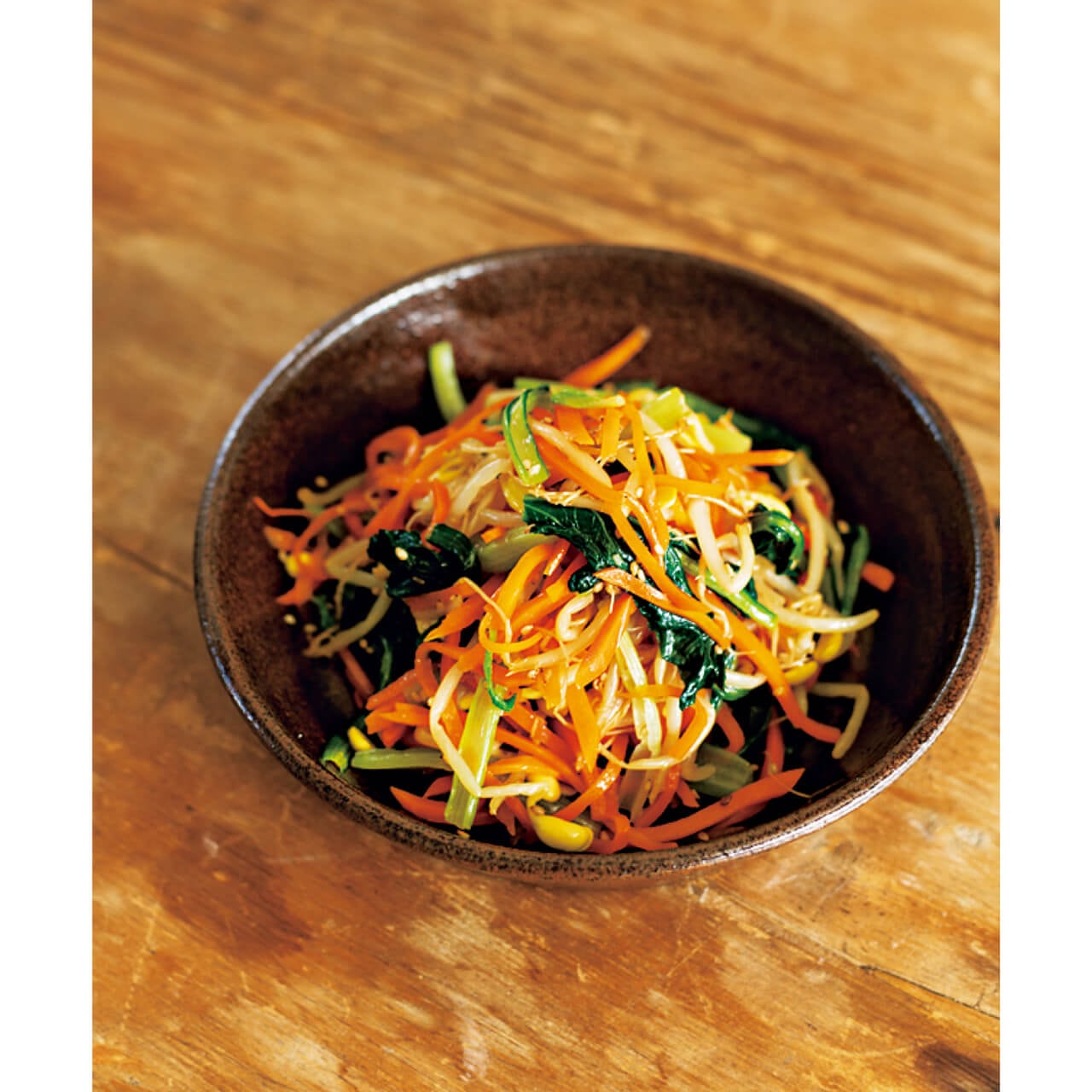 小松菜としめじとにんじんのナムル