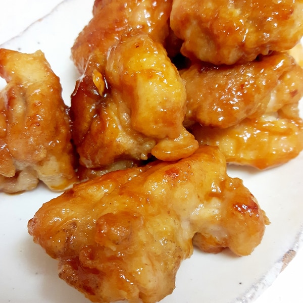 とり肉と長いものチリソース炒め