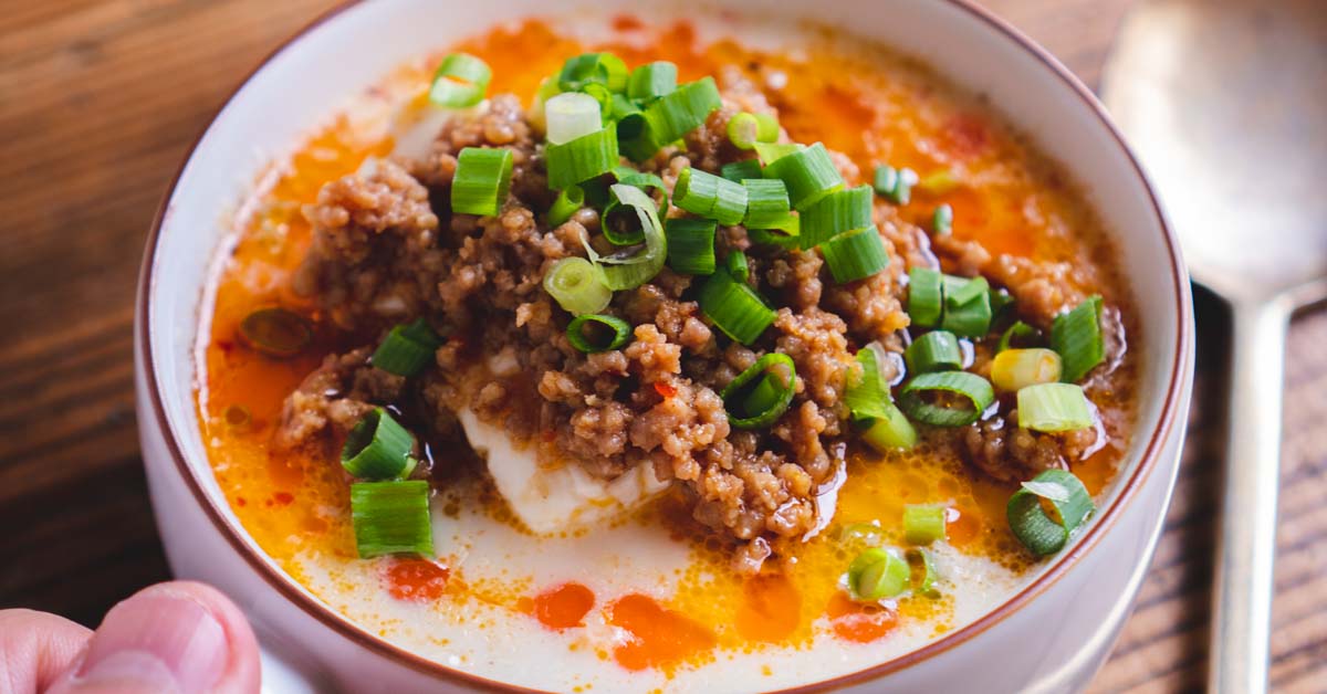 豆腐と牛乳で簡単 坦々スープの作り方 - YouTube