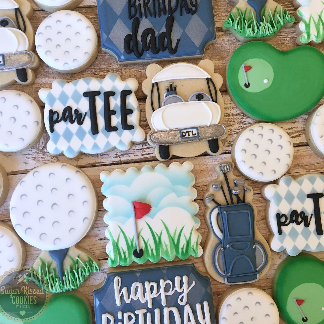 今年のパパのお誕生日はゴルフクッキーでお祝い♫Petit Plume プチプルーム アイシングクッキー教室 江東区東雲 豊洲 有明