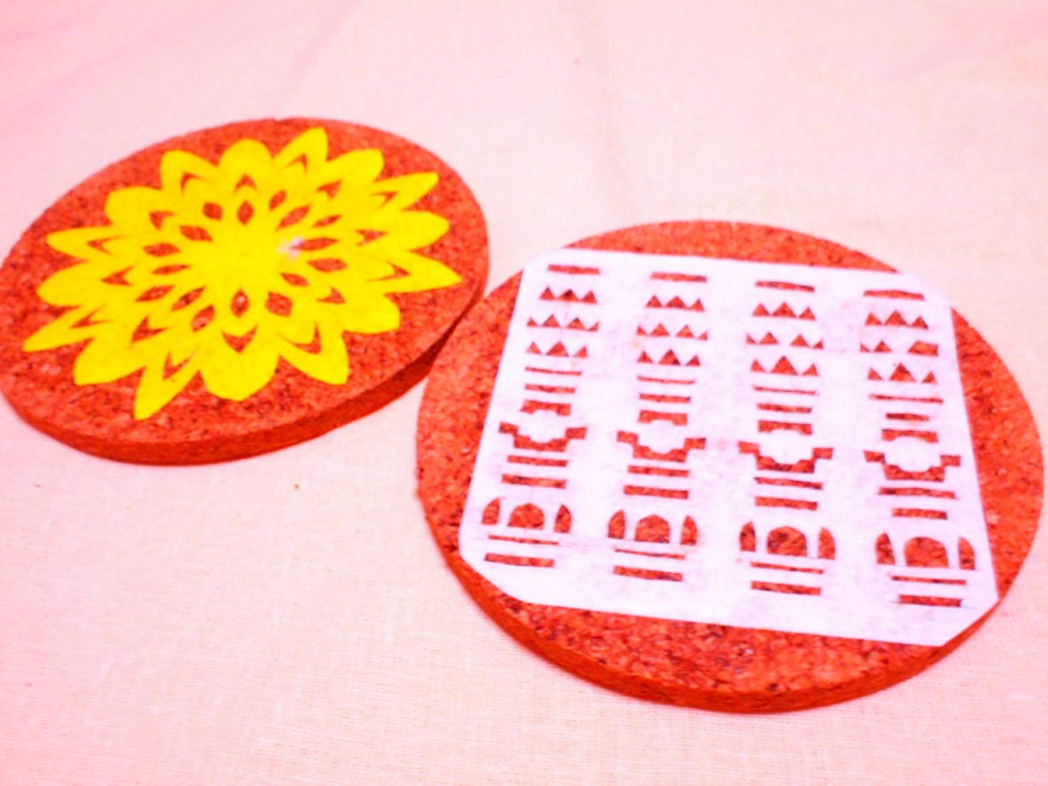 切り紙コースターを作ろう☆簡単バージョン☆型紙 - オリガミ ヲ キリガミ オカルティー 総合