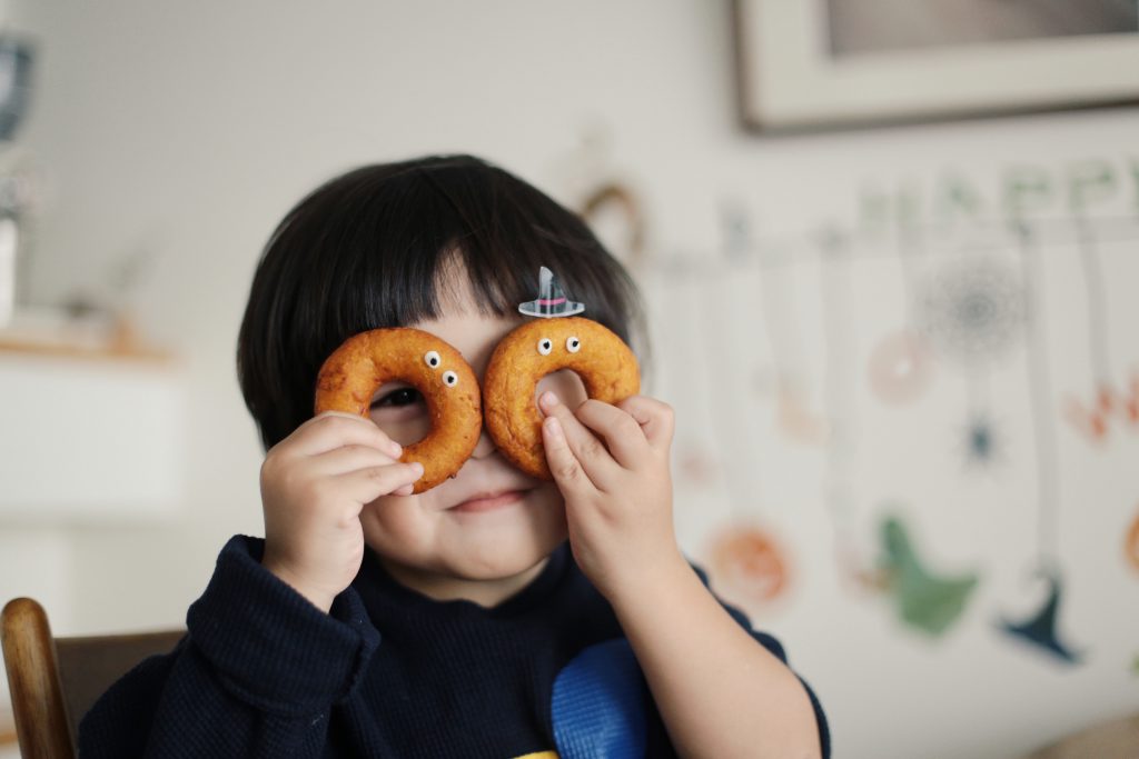 揚げずに簡単♪ホットケーキミックスで！「かぼちゃの焼きドーナツ」 ドーナツホットケーキミックスオーブン