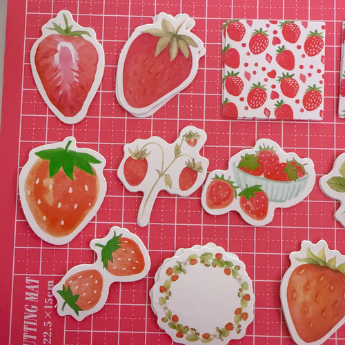 ステッカー10枚 イチゴ様 Amazon.co.jp: 50枚 苺 いちご ステッカー 防水 耐水 シール