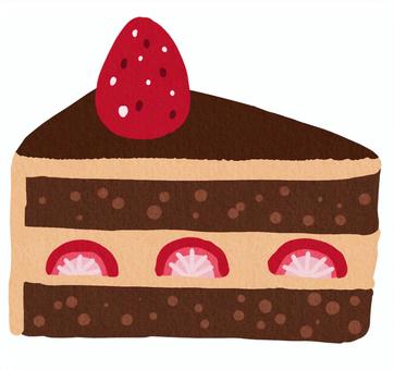 チョコレートケーキ無料イラスト素材素材ラボ