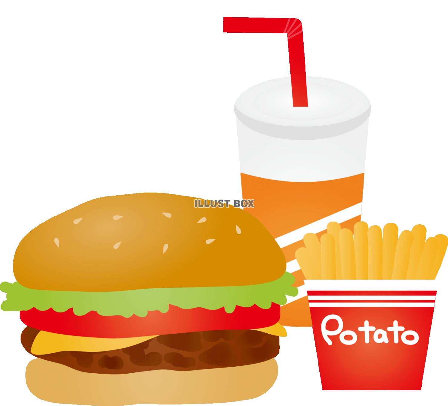 佐世保バーガーイラスト無料イラスト・フリー素材なら「イラストAC」