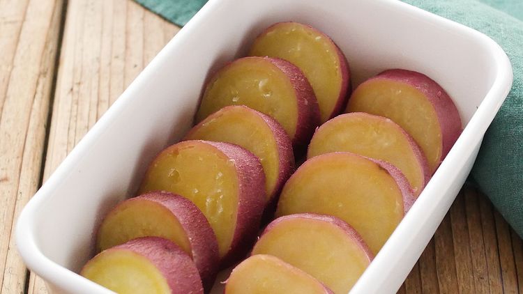 お弁当やおやつにも。さつまいものオレンジジュース煮