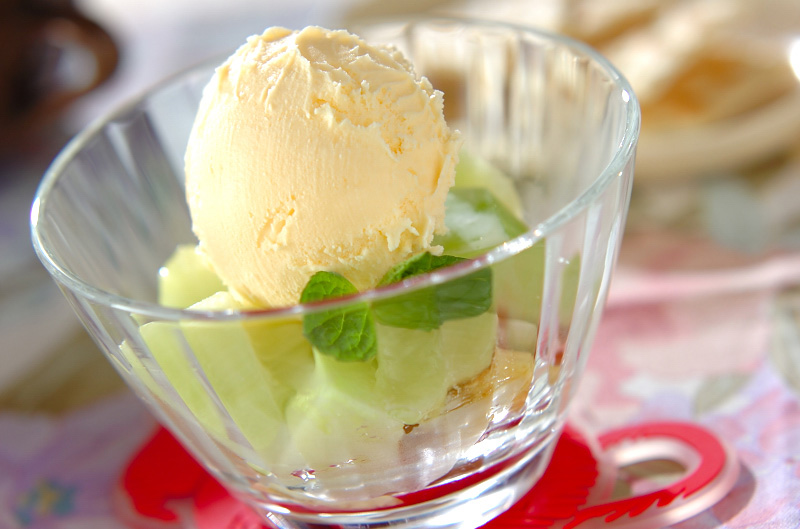 J.S. パンケーキカフェ、期間限定「メロンパフェ」- メロンのすっきりとした甘みにライムのジュレを - E・レシピ 1 1ページ