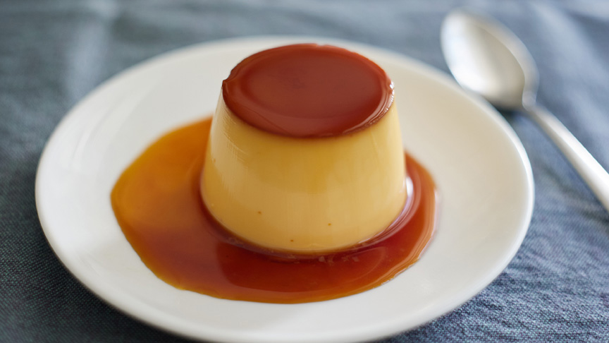 パウンド型で焼く 型焼きプリン