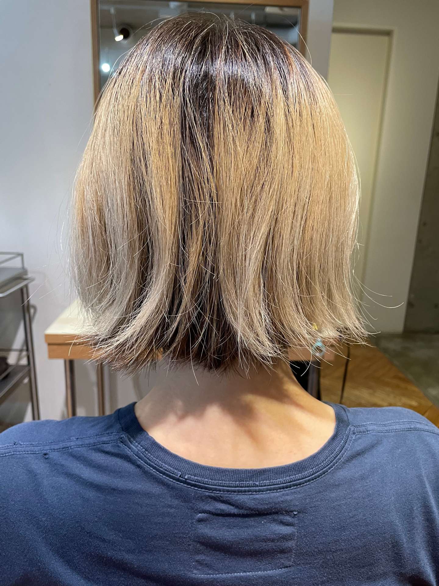 地毛残し！プリン知らずのハイライト！stair:case美容室 ヘアサロン ステアケース