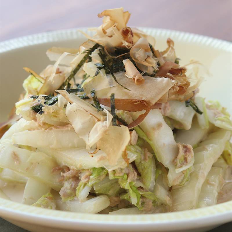 素材2つで簡単に作る！ 白菜とツナのくたくた煮