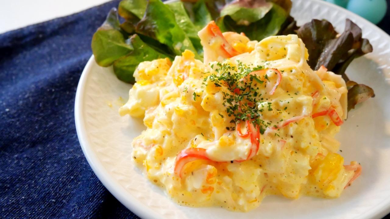 レンジで出来ちゃう！＊もやしとカニカマと炒り卵の中華和え＊