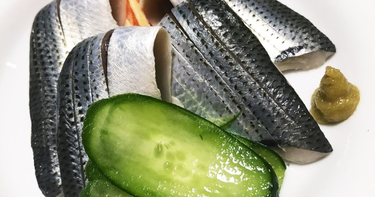 彩り美しい一品♪ コハダのなます風