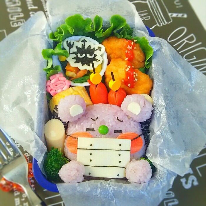 不器用だけど可愛いキャラ弁が作りたい!そんな時の強い味方、くまさん弁当作り方