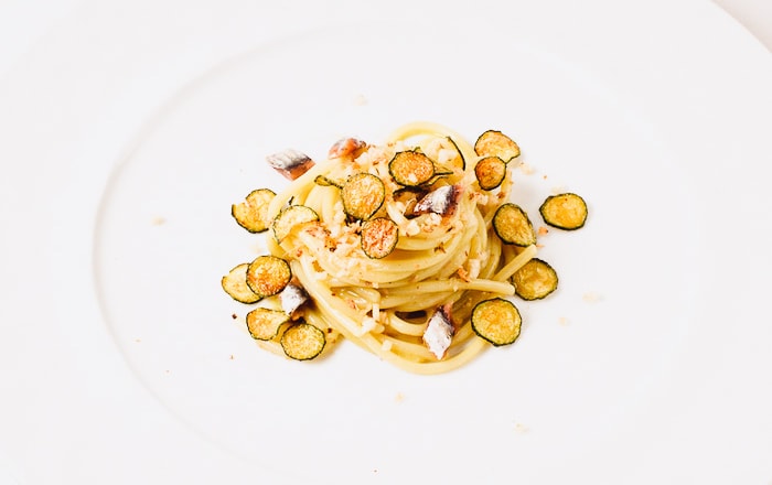 白だしレンチンパスタ明太バタ―