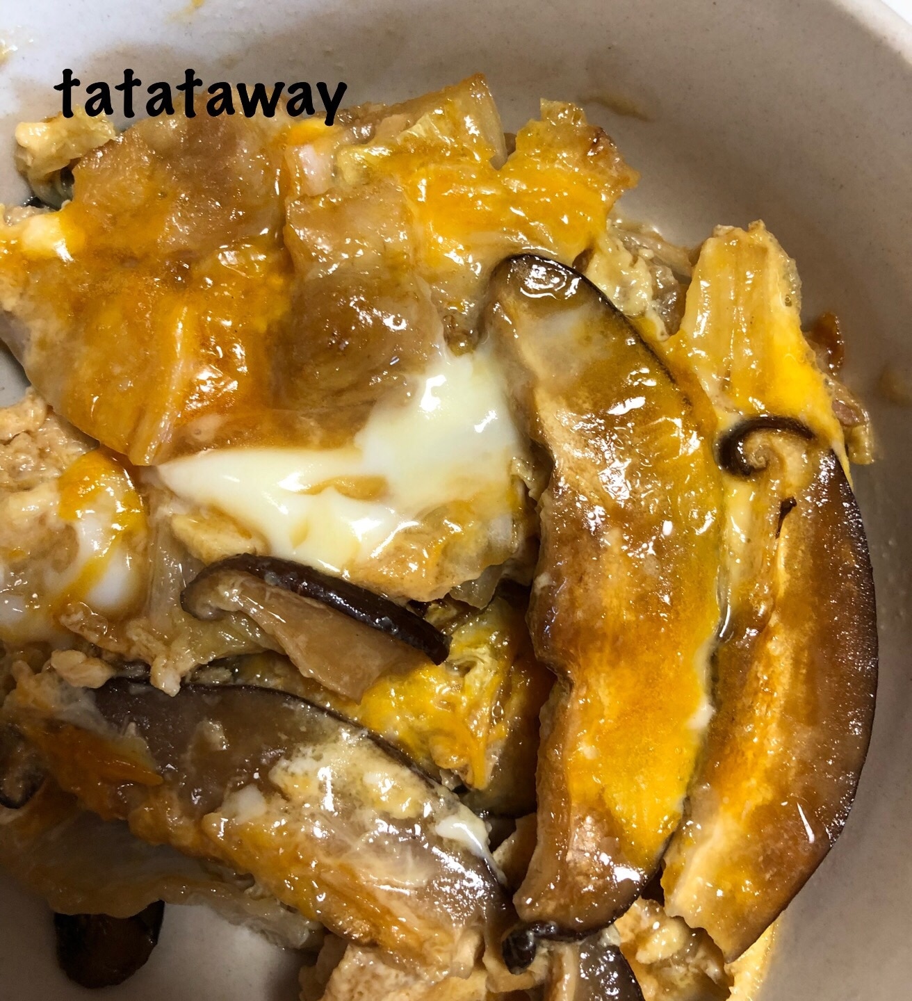 即席お弁当おかず♪椎茸新玉ねぎの卵炒め♥