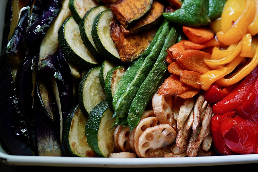 厚揚げと夏野菜の焼き浸し
