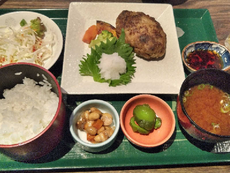和風おろしハンバーグ定食900円一ツ瀬川県民ゴルフ場