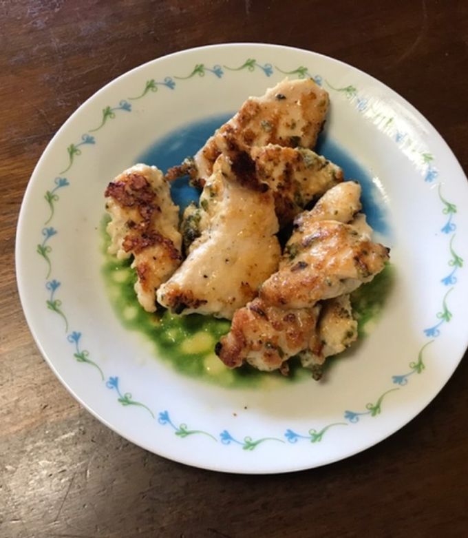 とりむね肉の青のりフライ