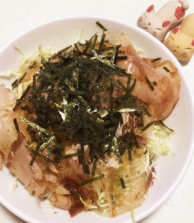 ズボラレシピ 焼きキャベツのにんにくポン酢がけ