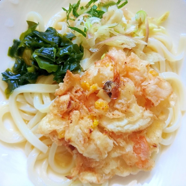 「家事ヤロウ」“かき揚げうどん”かき揚げ