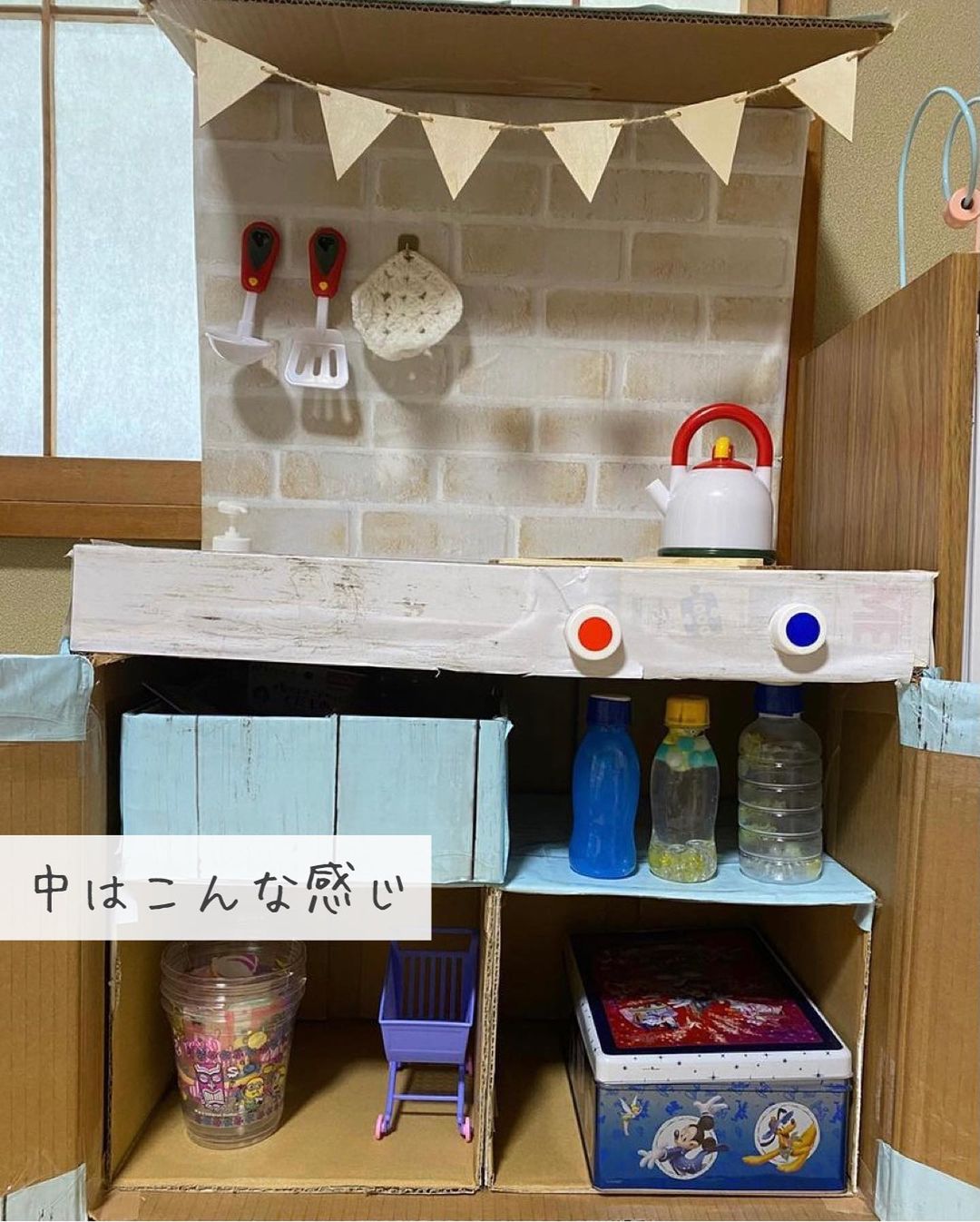 100均 ダンボールキッチンの商品を使ったおしゃれなインテリア実例RoomClip ルームクリップ