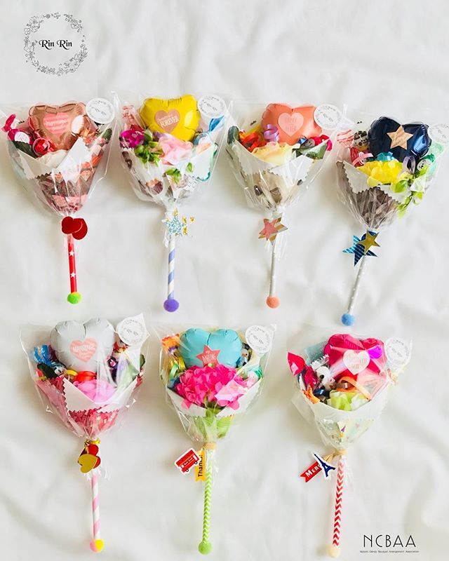 卒業 お菓子ブーケ ミニ簡単作り方TikTok