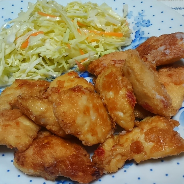 ピリ辛唐揚げの作り方 辛い物好きさん必見！辛くて美味しい唐揚げのご紹介！おかずに！お酒のアテに！分量調整で激辛も可。レシピ、動画公開