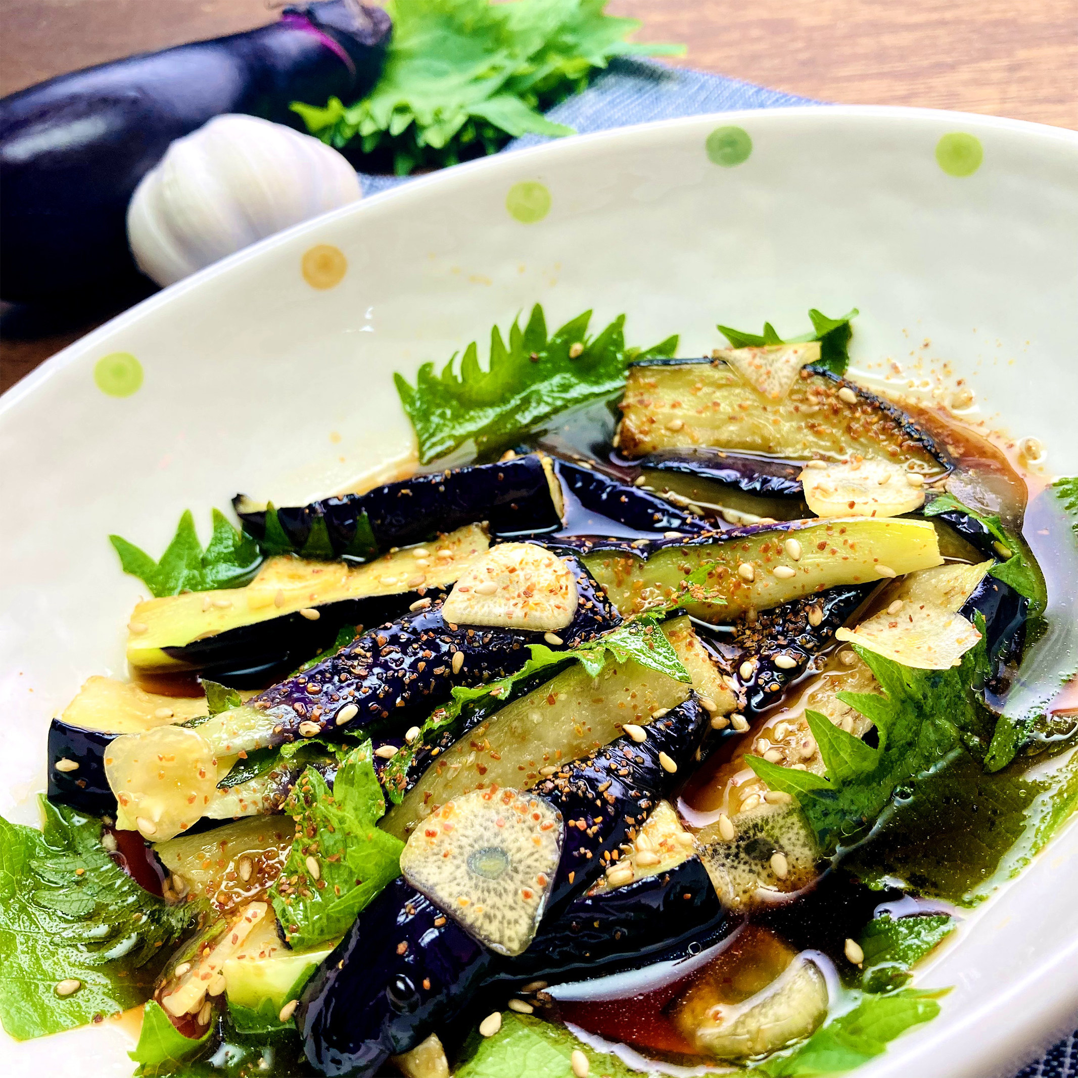 焼いて漬けるだけ さっぱり！やみつき！麻薬大葉なす