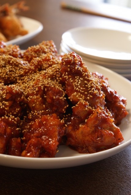 本場で味わう韓国チキン