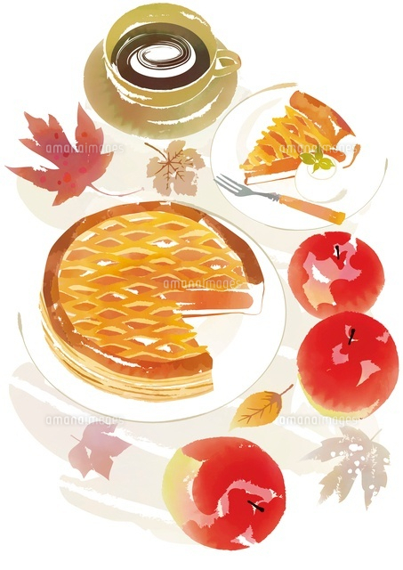 切り分けられたアップルパイのイラスト素材269828095 毎月1点無料 フリー のストックフォト イメージマート