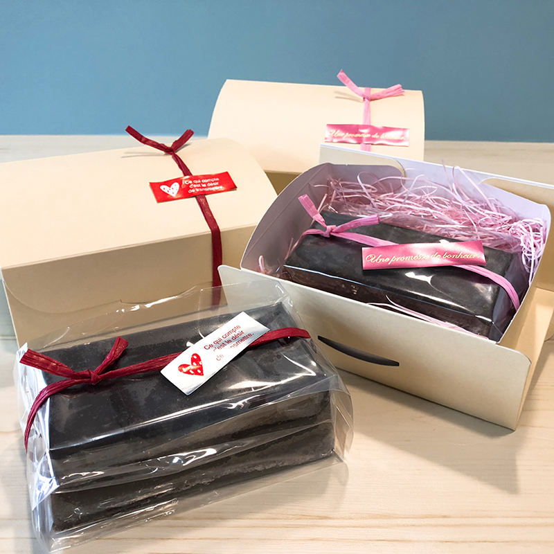 ショコラテリーヌ箱＜ブラック＞ テリーヌラッピングギフト包装資材通販 HEADS ヘッズ