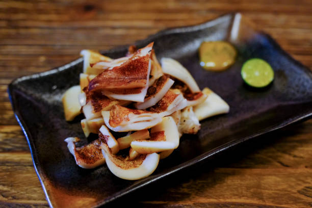 柔らか焼きイカの ガーリックバターしょうゆ♪