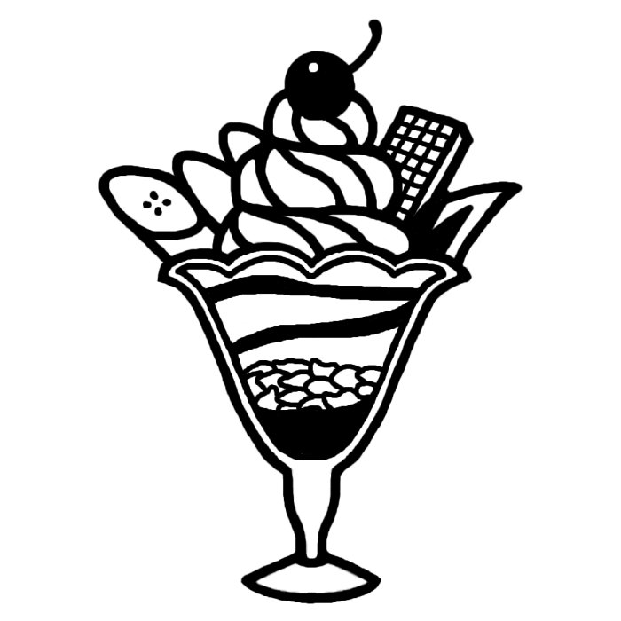 パフェ：イラスト無料