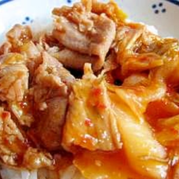 楽旨レシピ レシピ１２３４５ 最強の豚キムチ丼お肉屋さんの楽旨レシピ