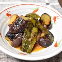 茄子と南瓜の焼き浸し～めんつゆ&りんご酢～