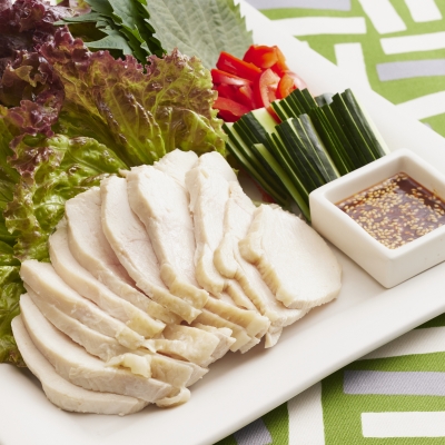 万能だれをかけて♪ 鶏ハムのピリ辛ねぎだれ