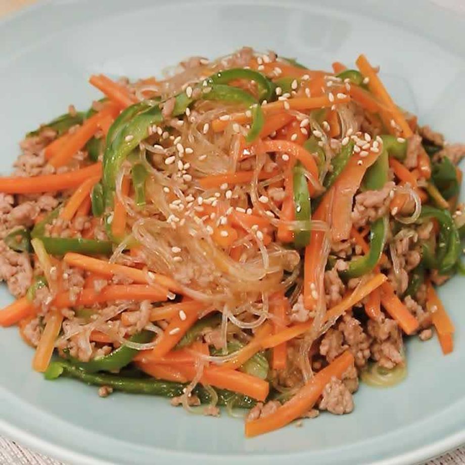 レンチン6分・春雨の戻し不要『豚ひき肉とキャベツのチャプチェ』オレンジページ ニュースデイリーオレンジページnet