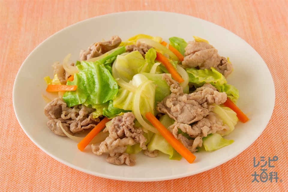 キャベツと豚肉のみそ炒め